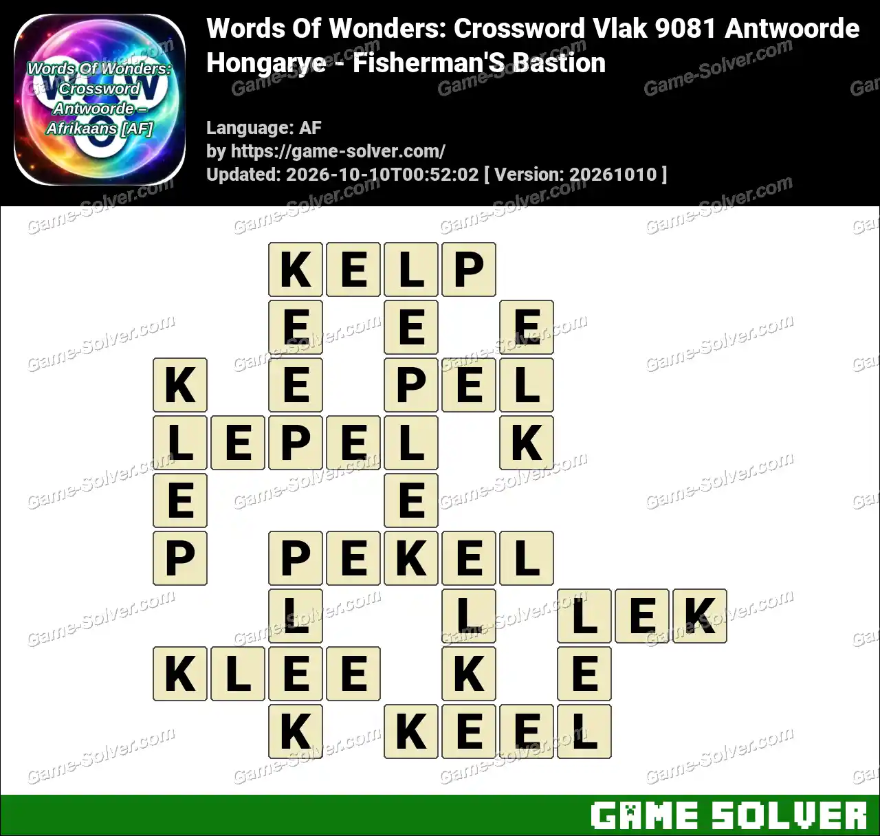 Words Of Wonders: Crossword Vlak 9081 Antwoorde – Hongarye – Fisherman’S Bastion